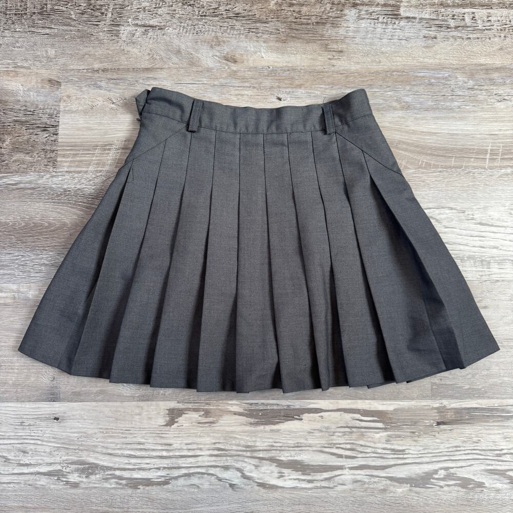 AC for AG Alexa Chung Gray Pleated Mini Skirt Small Preppy Tenniscore Academia